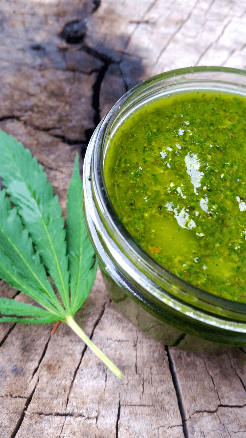 Canabis Recipe - Nasturtium + Fresh Cannabis Leaf Pesto…